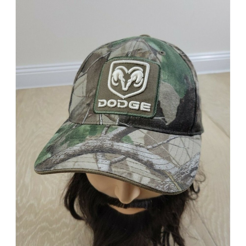 Dodge Cars Square Front PatchEmbrpoidered Camo Hat Strapback